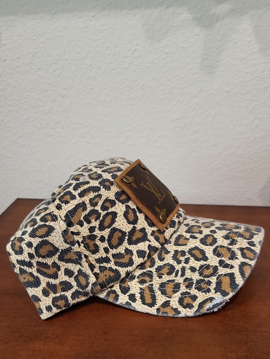 Upcycled Luxury leopard Ballcap Hat main image 5